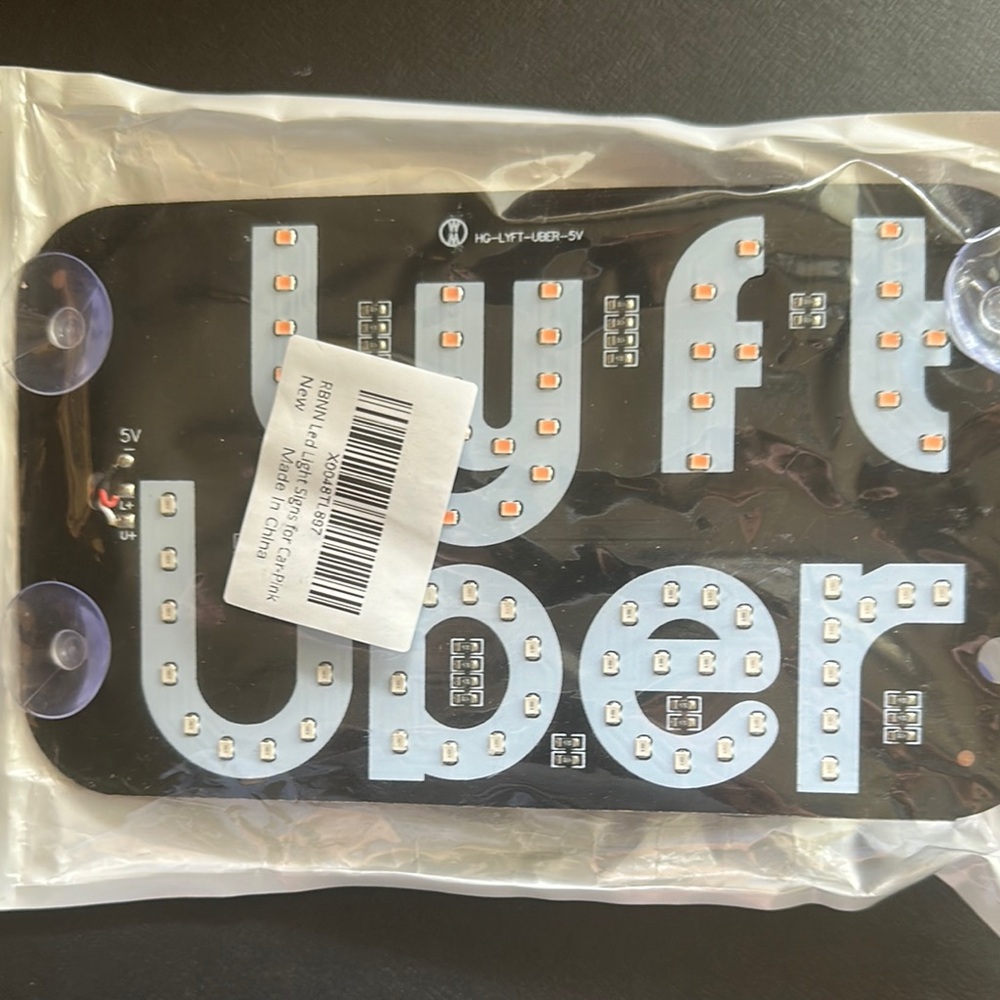 LED Sign with Suction Cups